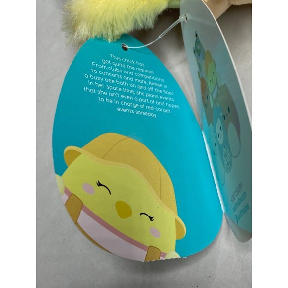 NWT Squishmallow Aimee the Chick w/ Closed Eyes 2022 EASTER Stuffed Animal - Picture 7 of 10